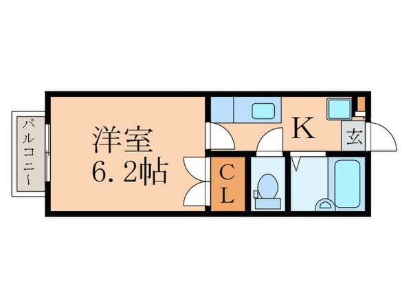 リファレンス北九大前の物件間取画像